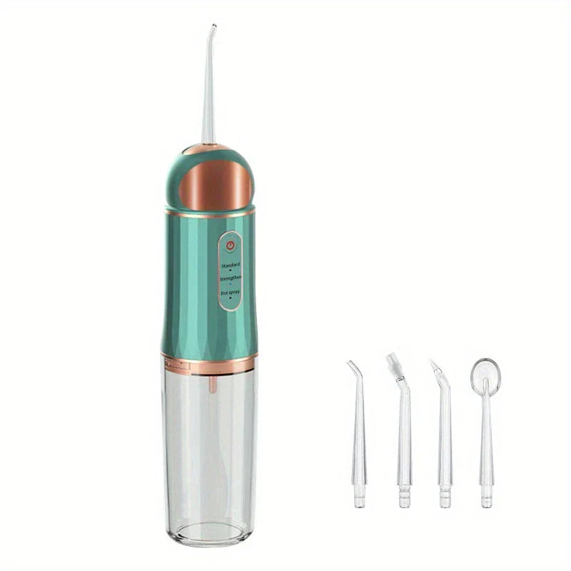 Cordless Water Flosser Oral Irrigator (4 Nozzles)