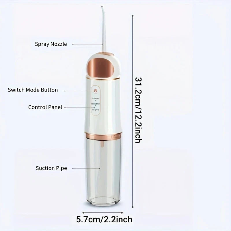 Cordless Water Flosser Oral Irrigator (4 Nozzles)
