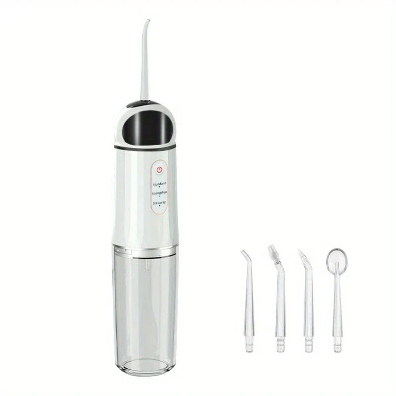 Cordless Water Flosser Oral Irrigator (4 Nozzles)