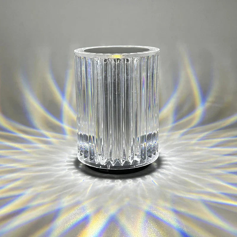 Crystal Table Lamp Usb Rechargeable Touch Control