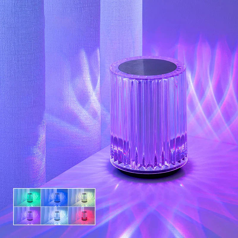 Crystal Table Lamp Usb Rechargeable Touch Control