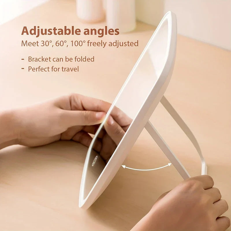 Desktop Led Vanity Makeup Mirror Portable