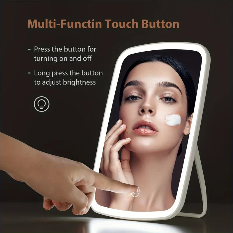 Desktop Led Vanity Makeup Mirror Portable