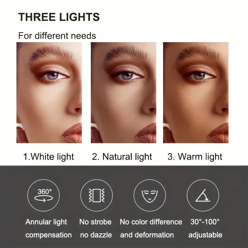 Desktop Led Vanity Makeup Mirror Portable