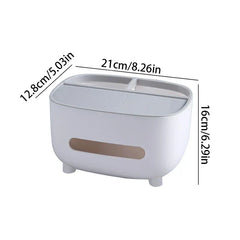 Desktop Organizer Shelf With Tissue Box Holder