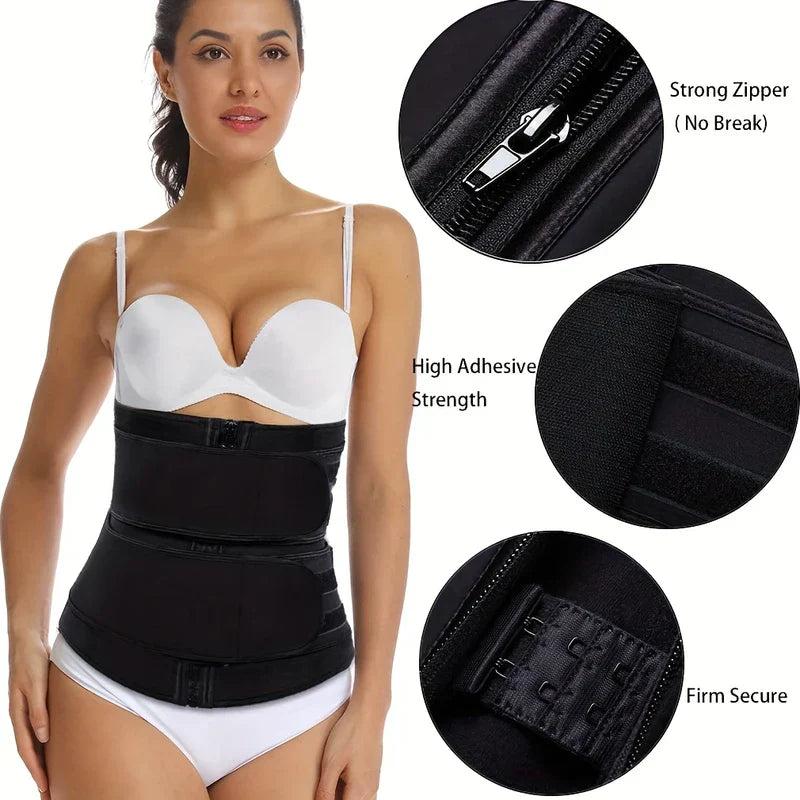 Double Belt Waist Trainer Corset Cincher
