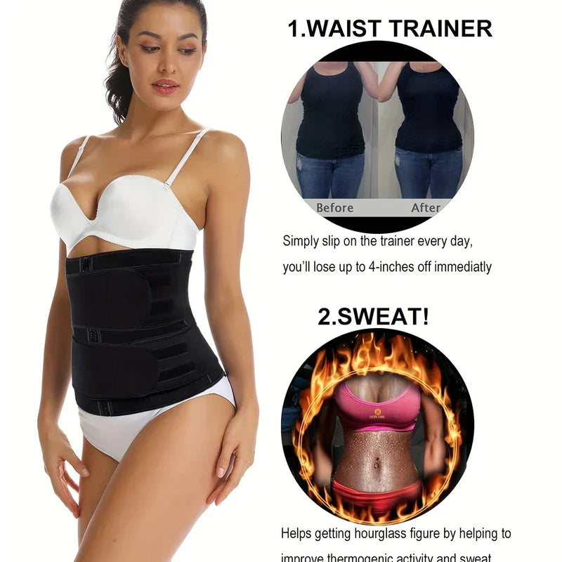 Double Belt Waist Trainer Corset Cincher