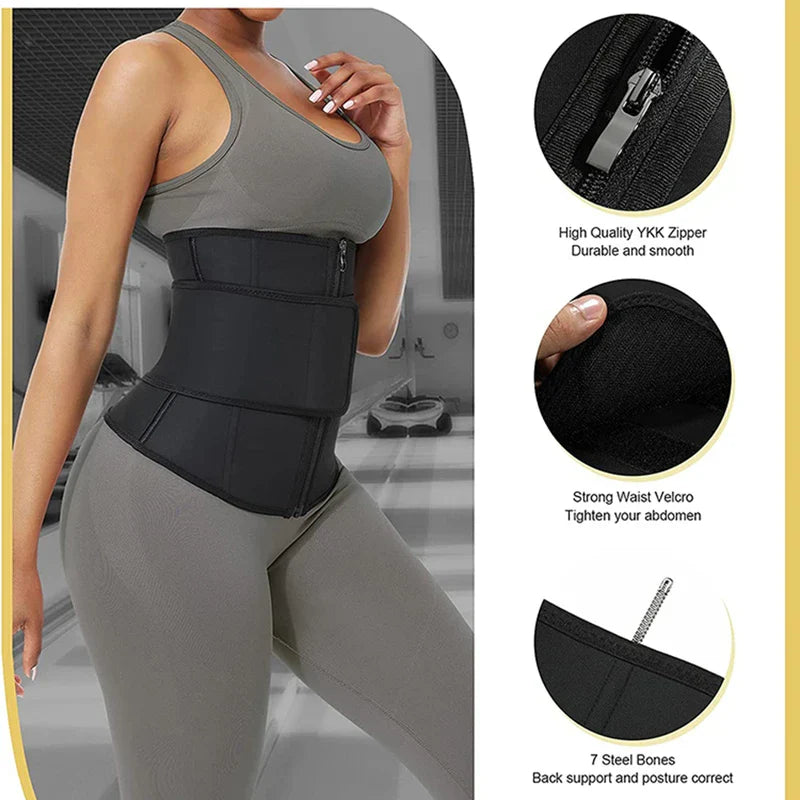 Double Belt Waist Trainer Corset Cincher