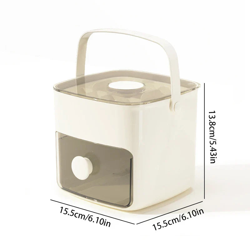 Double Layer Portable Ice Cube Tray Box