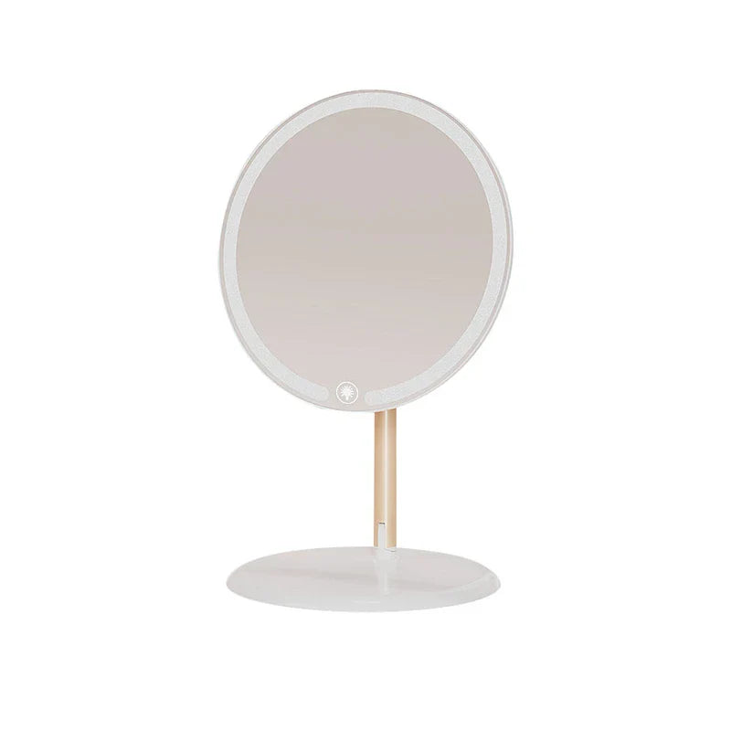 Double Sided Round Vanity Makeup Mirror Stand