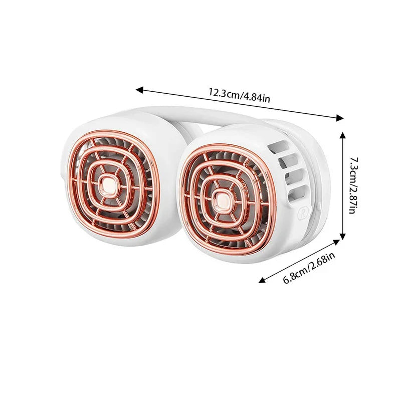 Dual Wing Wearable Neck Fan Usb Cooler