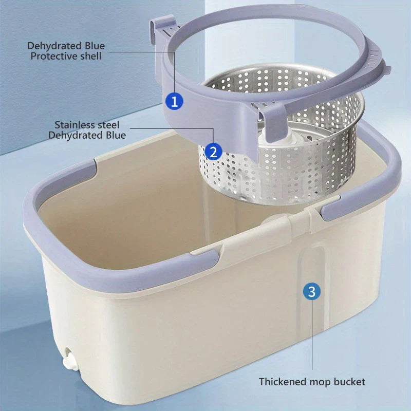 EasyWring Spin Mop and Bucket Floor Cleaning System