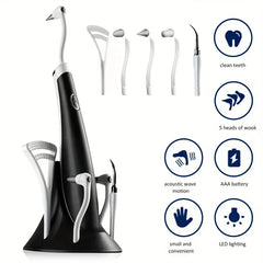 Electric Dental Calculus Remover Kit (5 Heads, Batt Op)