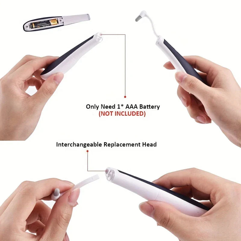 Electric Dental Calculus Remover Kit (5 Heads, Batt Op)