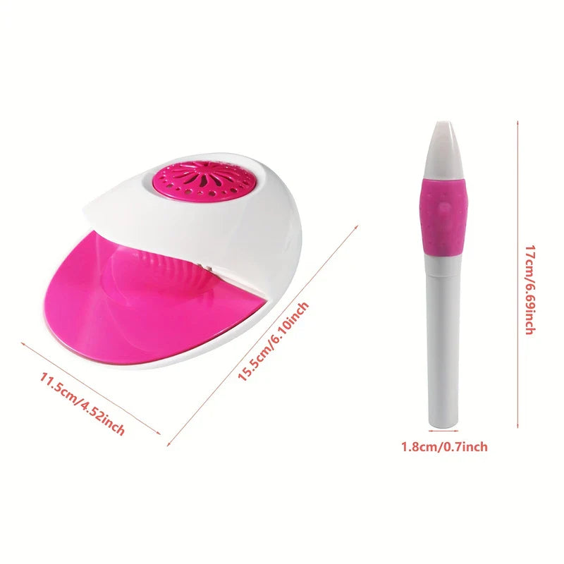 Electric Nail Drill Machine with UV Dryer Lamp Set