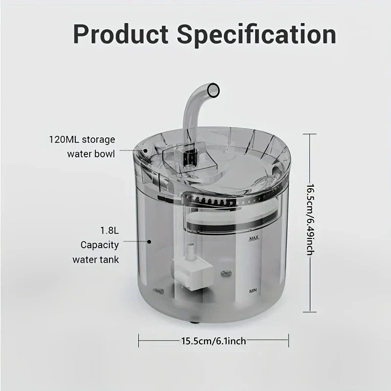 Electric Pet Water Fountain With Filter