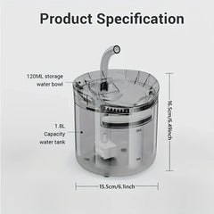 Electric Pet Water Fountain With Filter