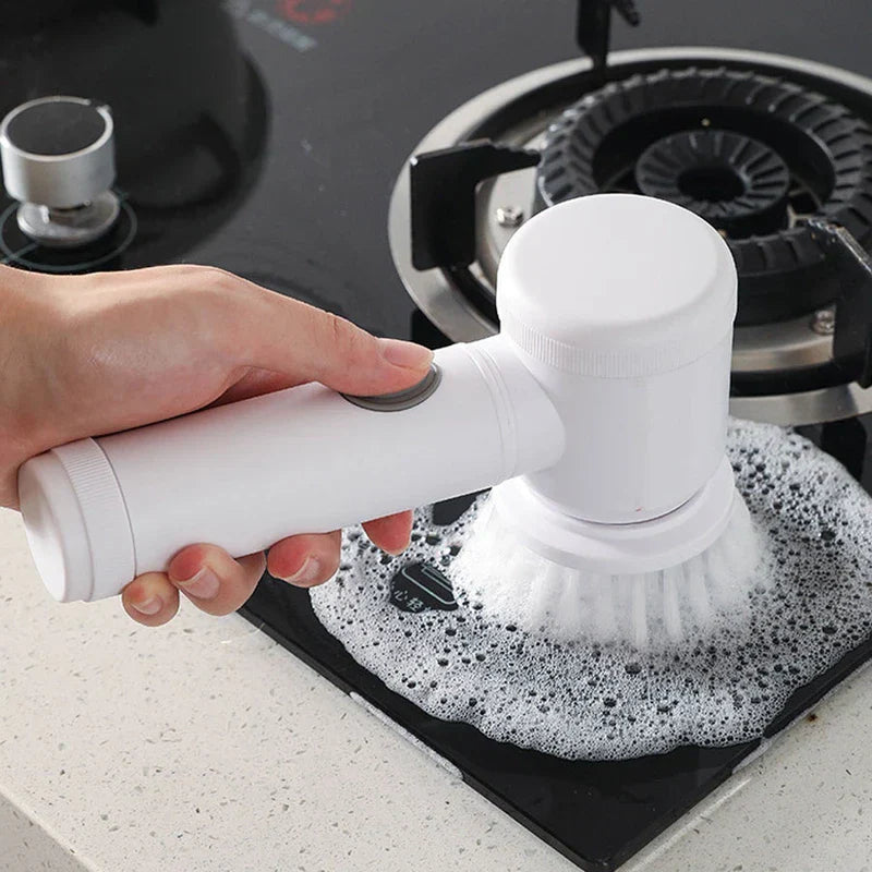 Electric Spin Scrubber Cleaning Brush Set (5 Heads)