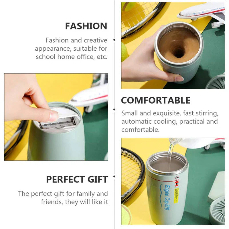 Engine Shape Anti-Tip Suction Tumbler Mug