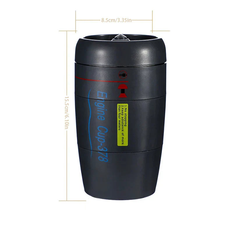 Engine Shape Anti-Tip Suction Tumbler Mug