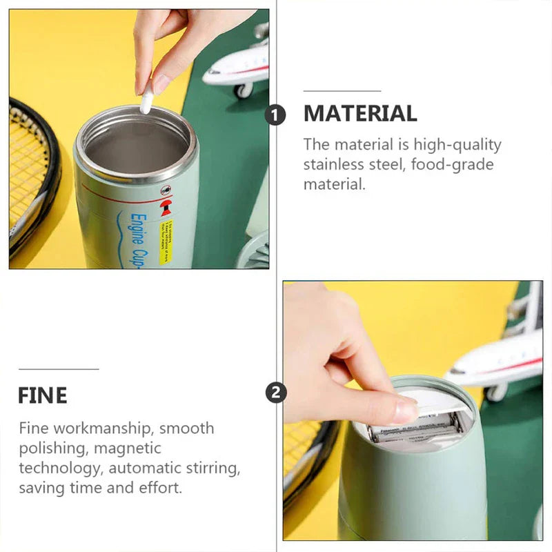 Engine Shape Anti-Tip Suction Tumbler Mug