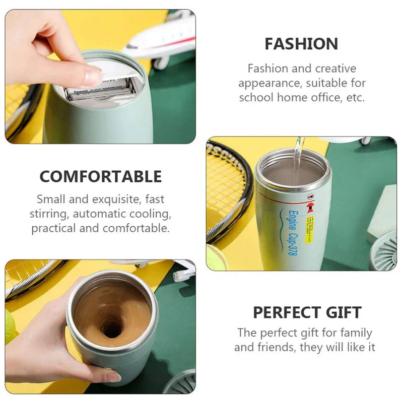 Engine Shape Anti-Tip Suction Tumbler Mug