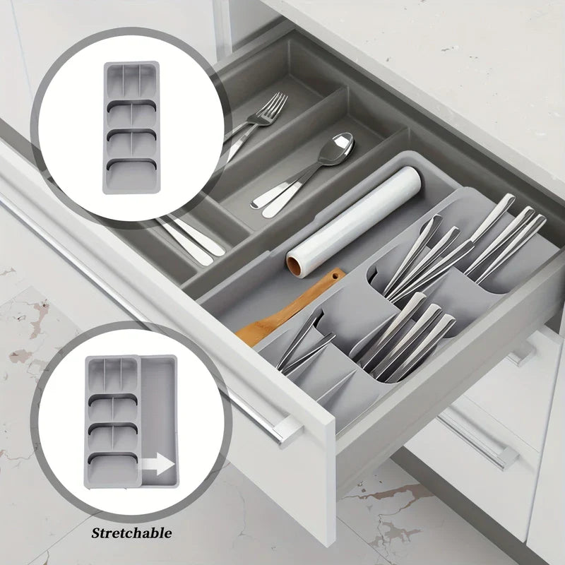 Extendable Cutlery Drawer Organizer
