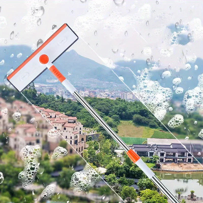 Extendable Window Screen Cleaner Brush Squeegee