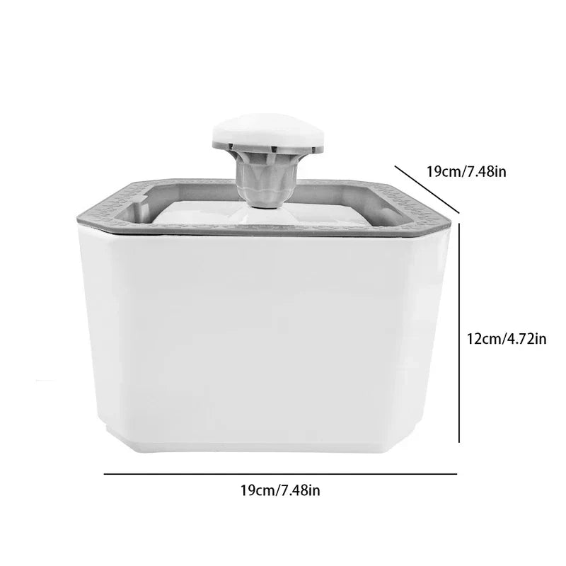 Filtered Pet Water Fountain Dispenser