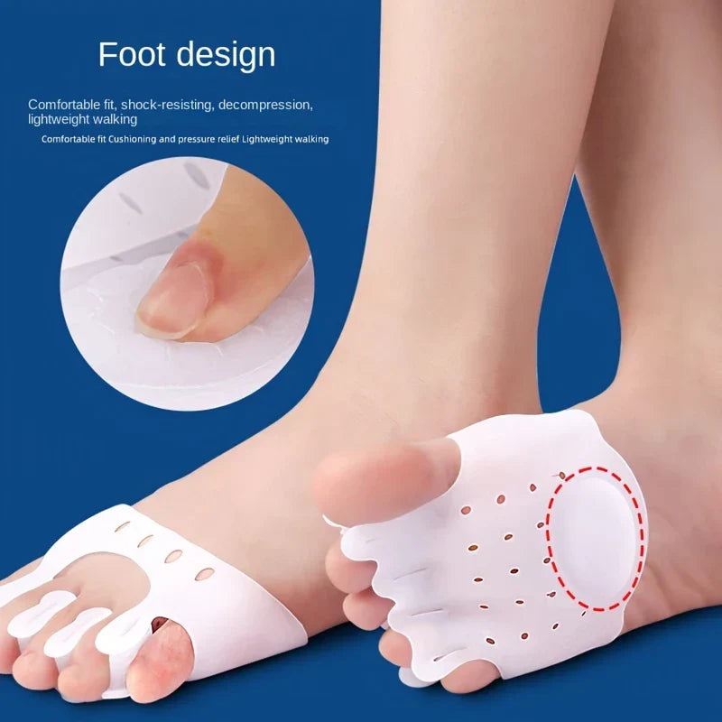 Five Toe Separator Forefoot Metatarsal Pad Cushion