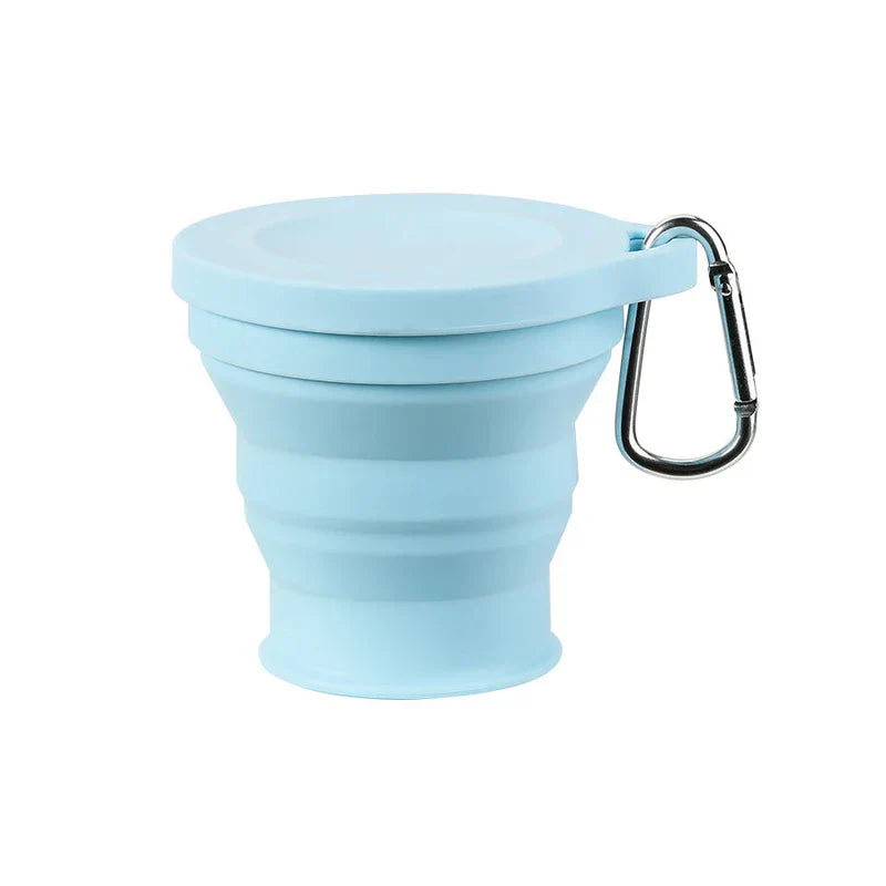 Foldable Portable Drinking Cup With Lid Bpa Free