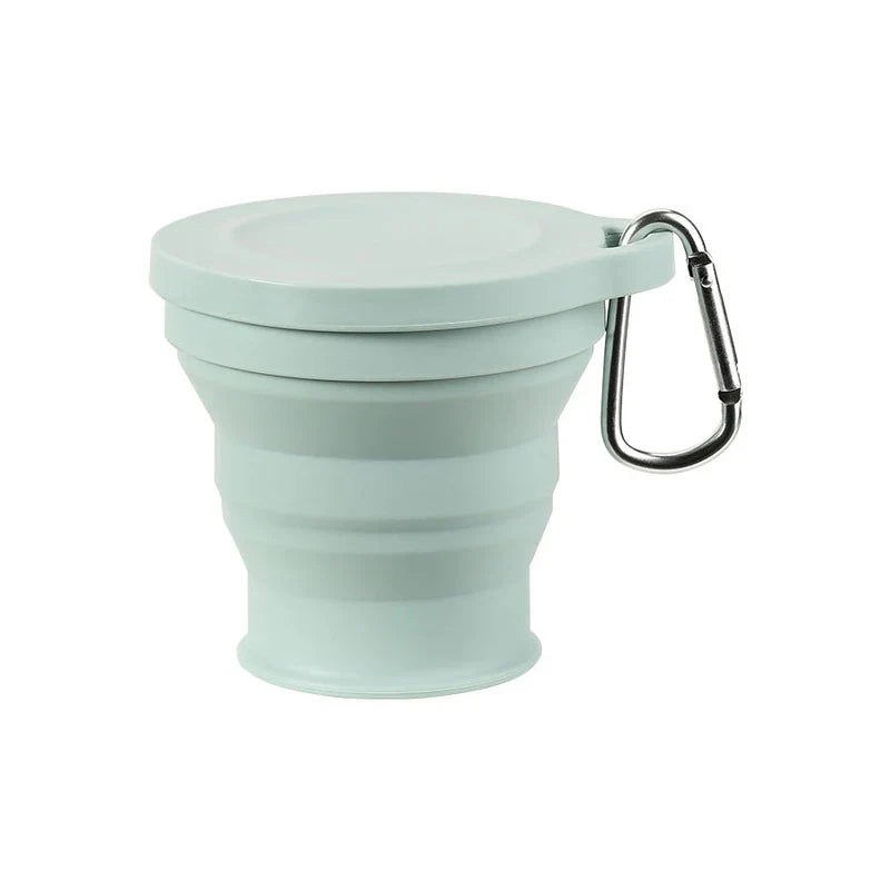 Foldable Portable Drinking Cup With Lid Bpa Free