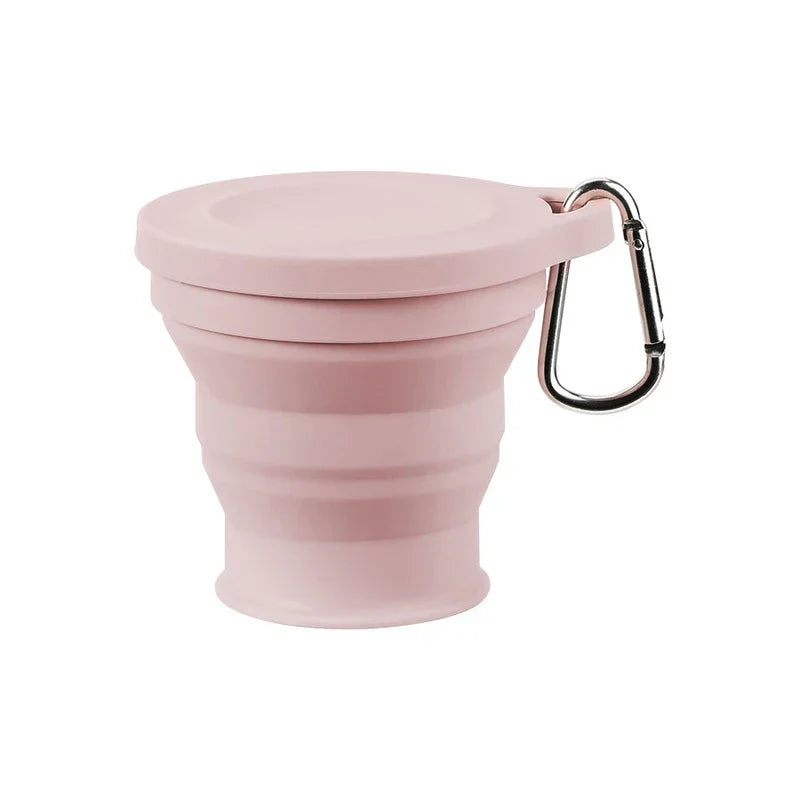 Foldable Portable Drinking Cup With Lid Bpa Free