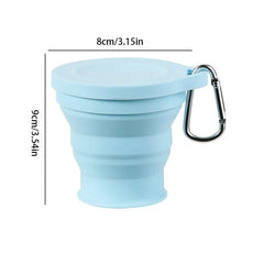 Foldable Portable Drinking Cup With Lid Bpa Free