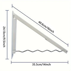 Foldable Wall Mount Retractable Clothes Drying Rack