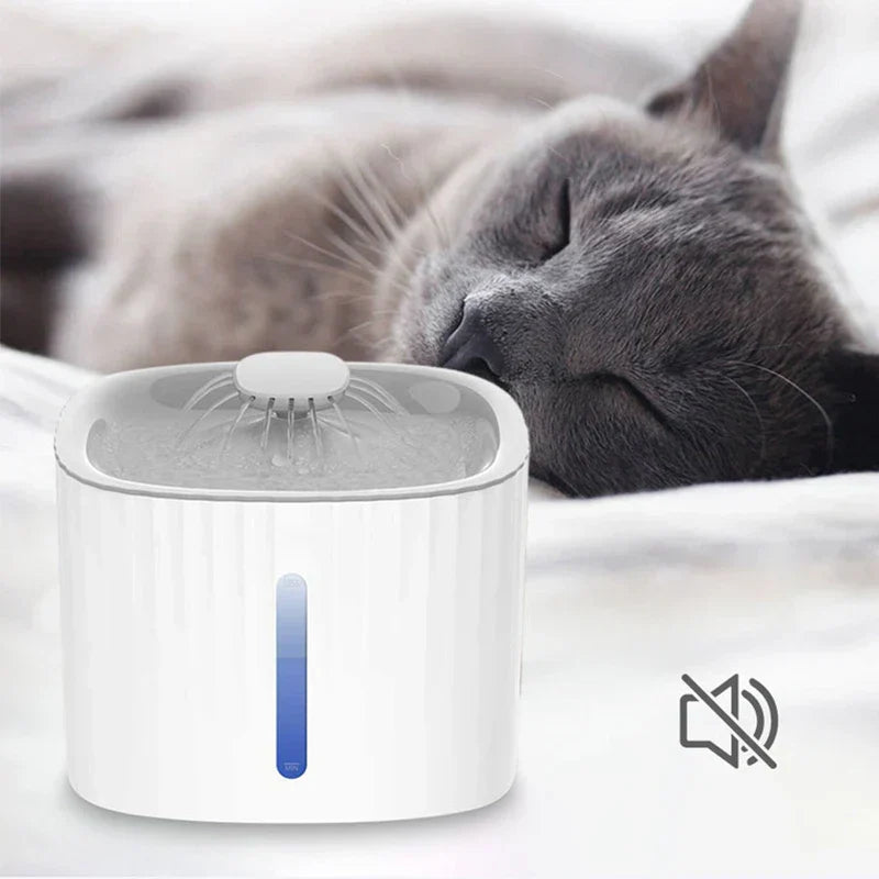 Fresh Flowing Water Bowl For Hydrated Pets Filtered