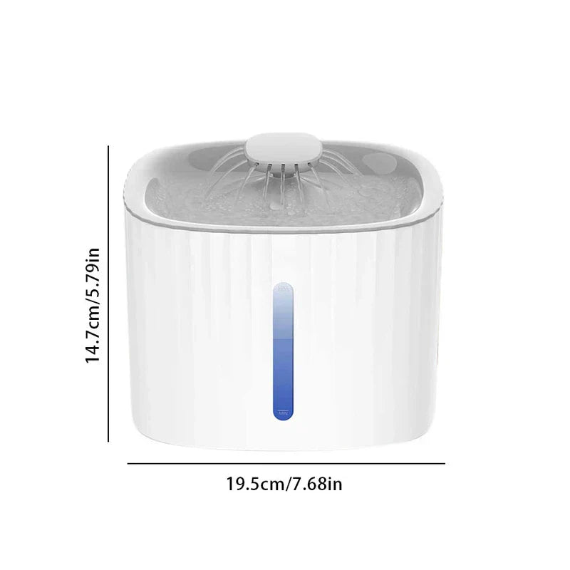 Fresh Flowing Water Bowl For Hydrated Pets Filtered