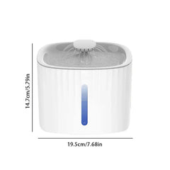 Fresh Flowing Water Bowl For Hydrated Pets Filtered