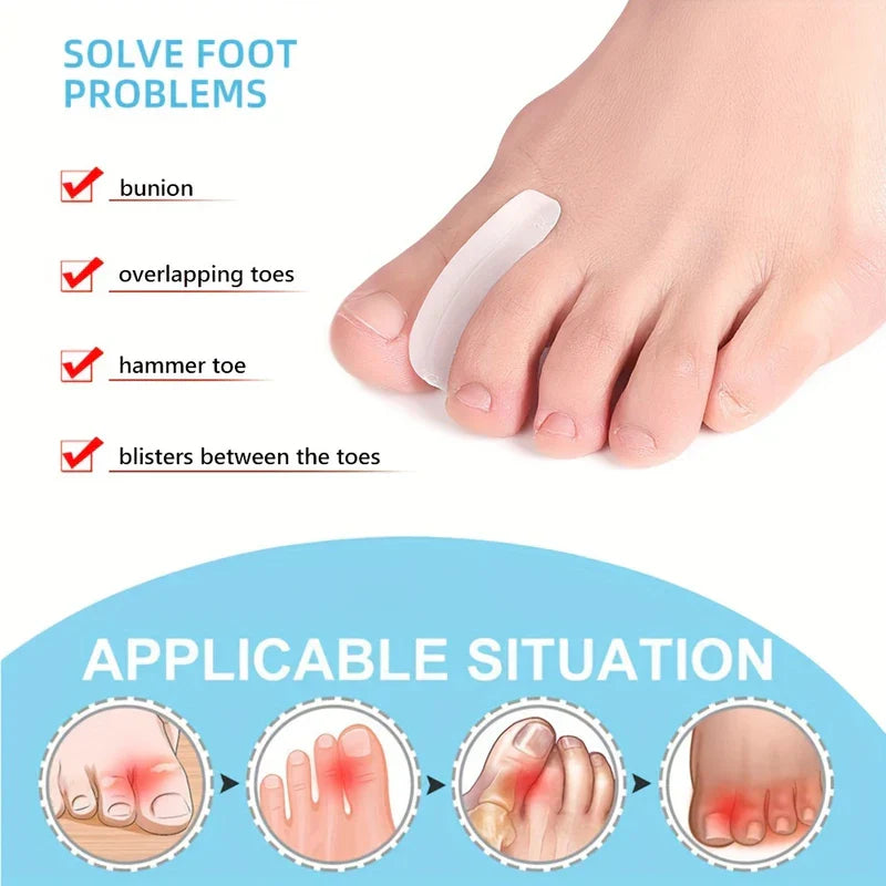 Gel Toe Spacers for Overlapping Toes Bunions