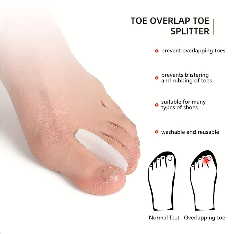 Gel Toe Spacers for Overlapping Toes Bunions