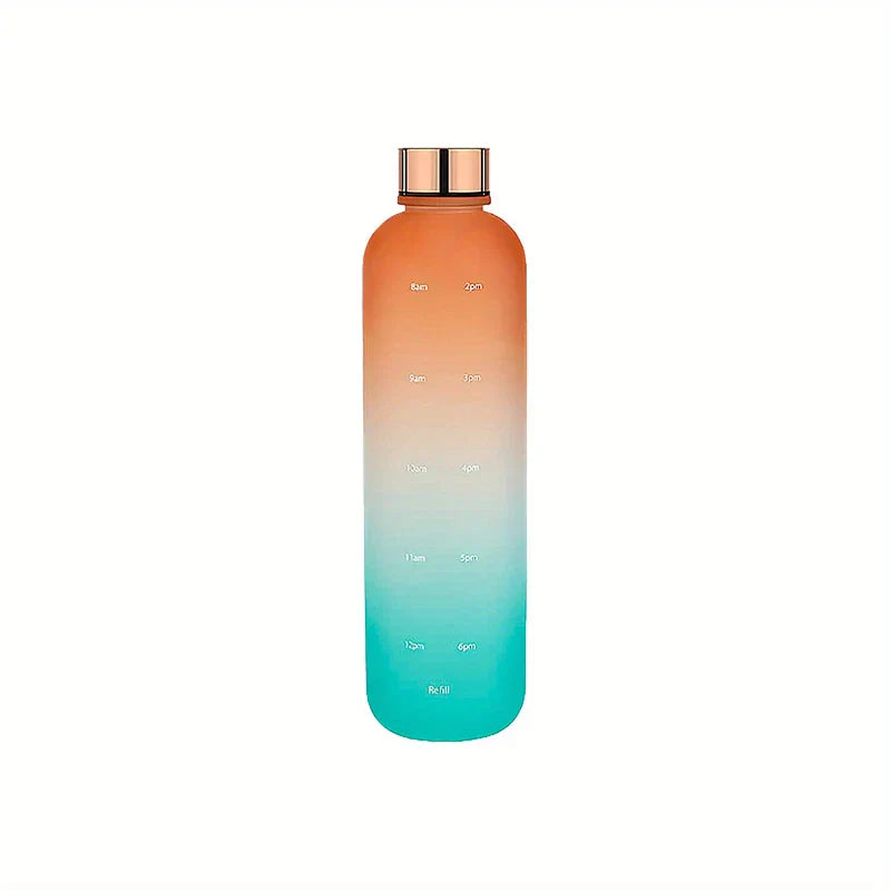 Gradient Color Motivational Water Bottle