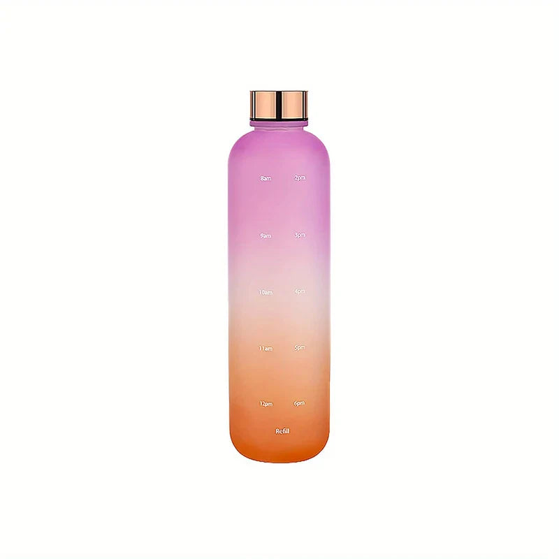 Gradient Color Motivational Water Bottle