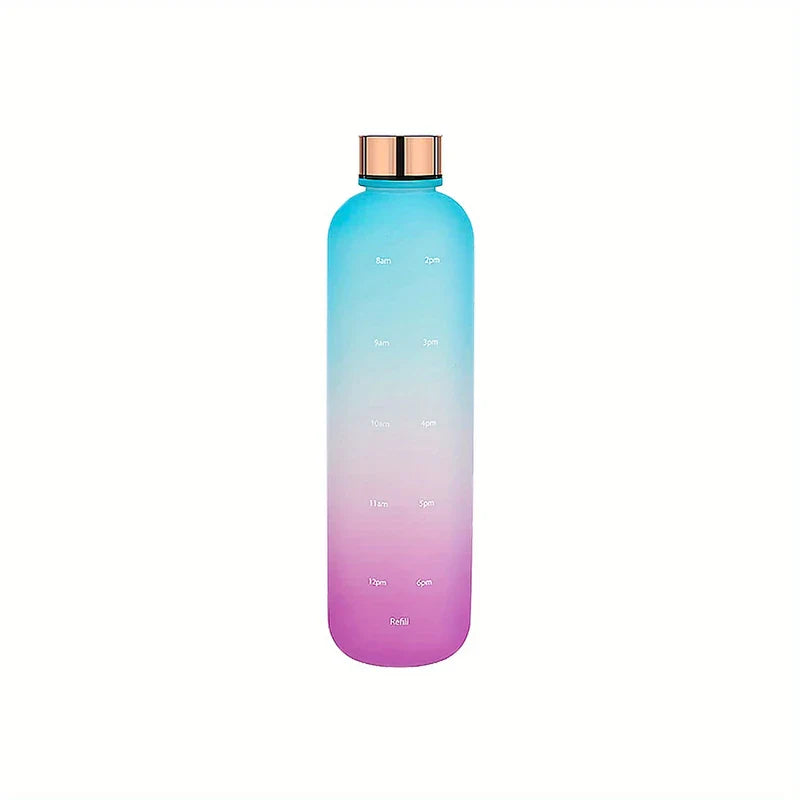 Gradient Color Motivational Water Bottle