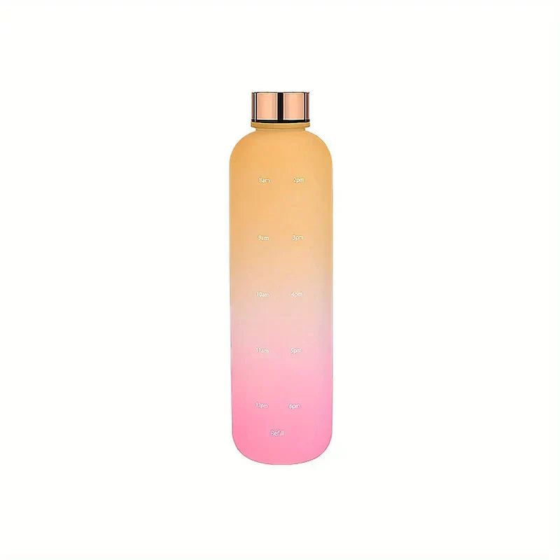 Gradient Color Motivational Water Bottle
