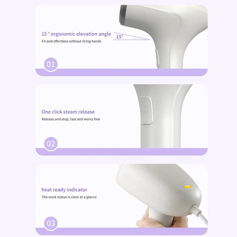 Handheld Garment Steamer Clothes Wrinkle Remover Portable