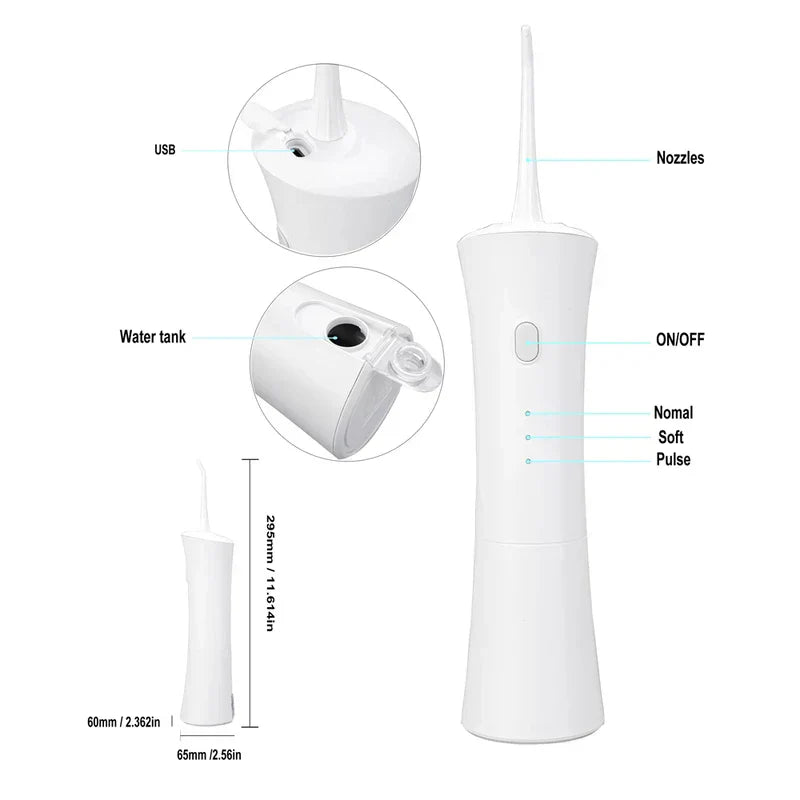 Handheld Water Flosser Oral Irrigator Portable Cordless