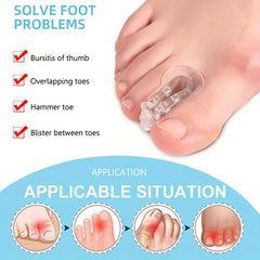 Hard Gel Toe Separators with Holes (1 Pair)
