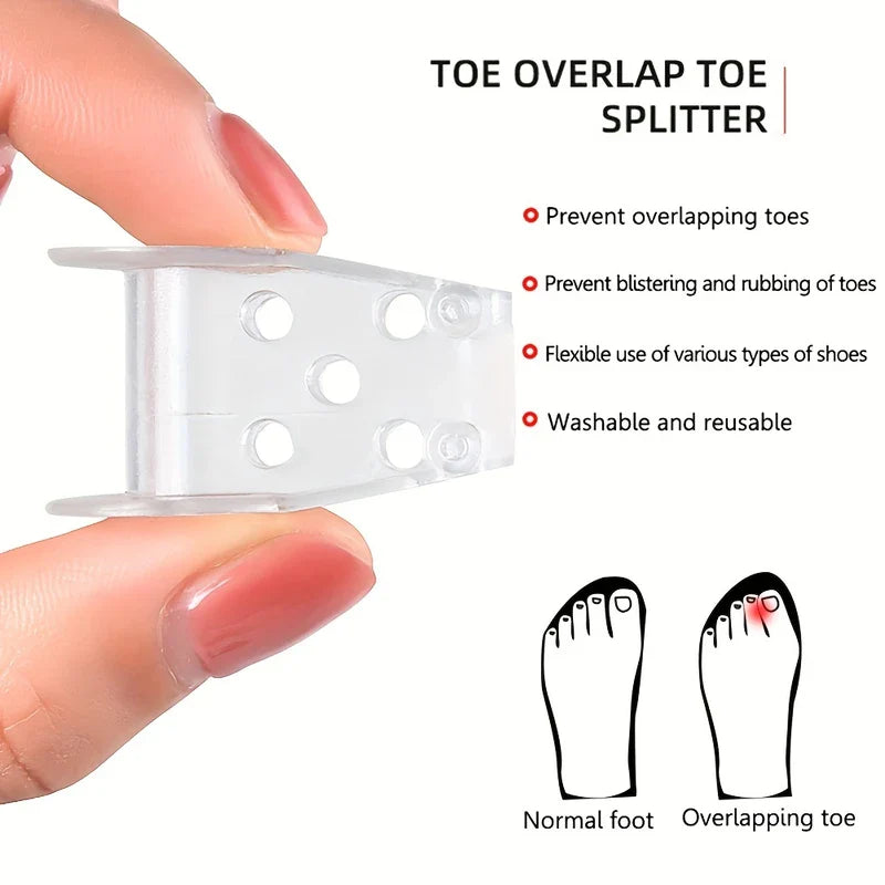 Hard Gel Toe Separators with Holes (1 Pair)