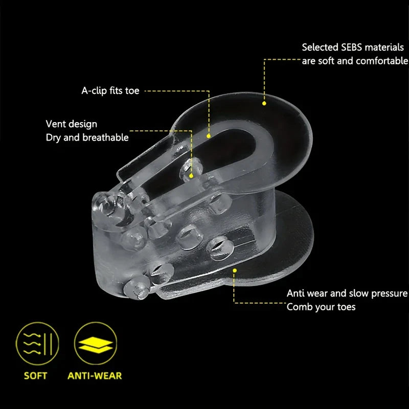 Hard Gel Toe Separators with Holes (1 Pair)