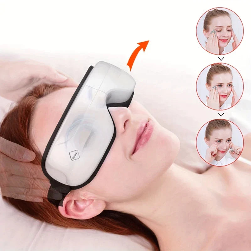 Heated Eye Massager Mask for Eye Strain Relief